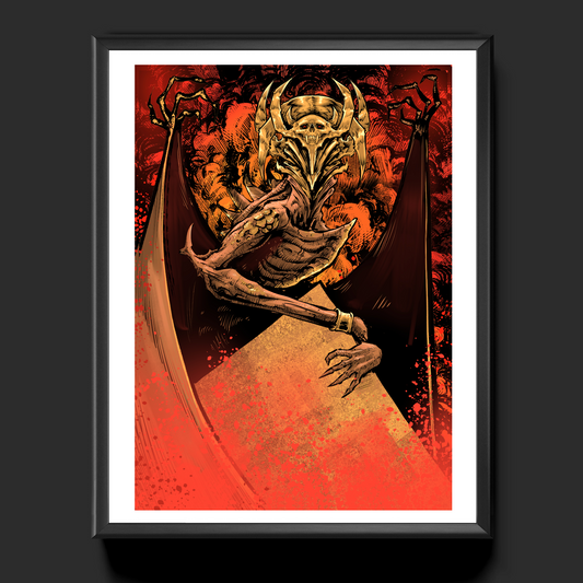 Magic The Gathering, Shefet Archfiend A4 Art Print