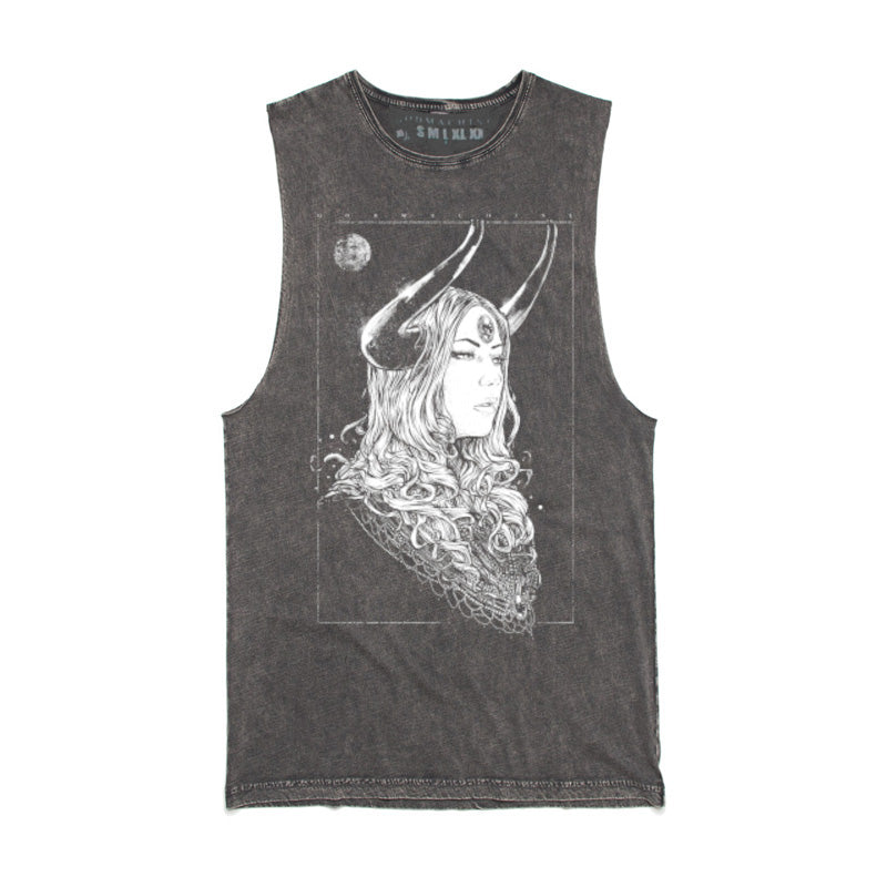 Winter Suits You: Stonewash Premium Unisex Muscle Vest