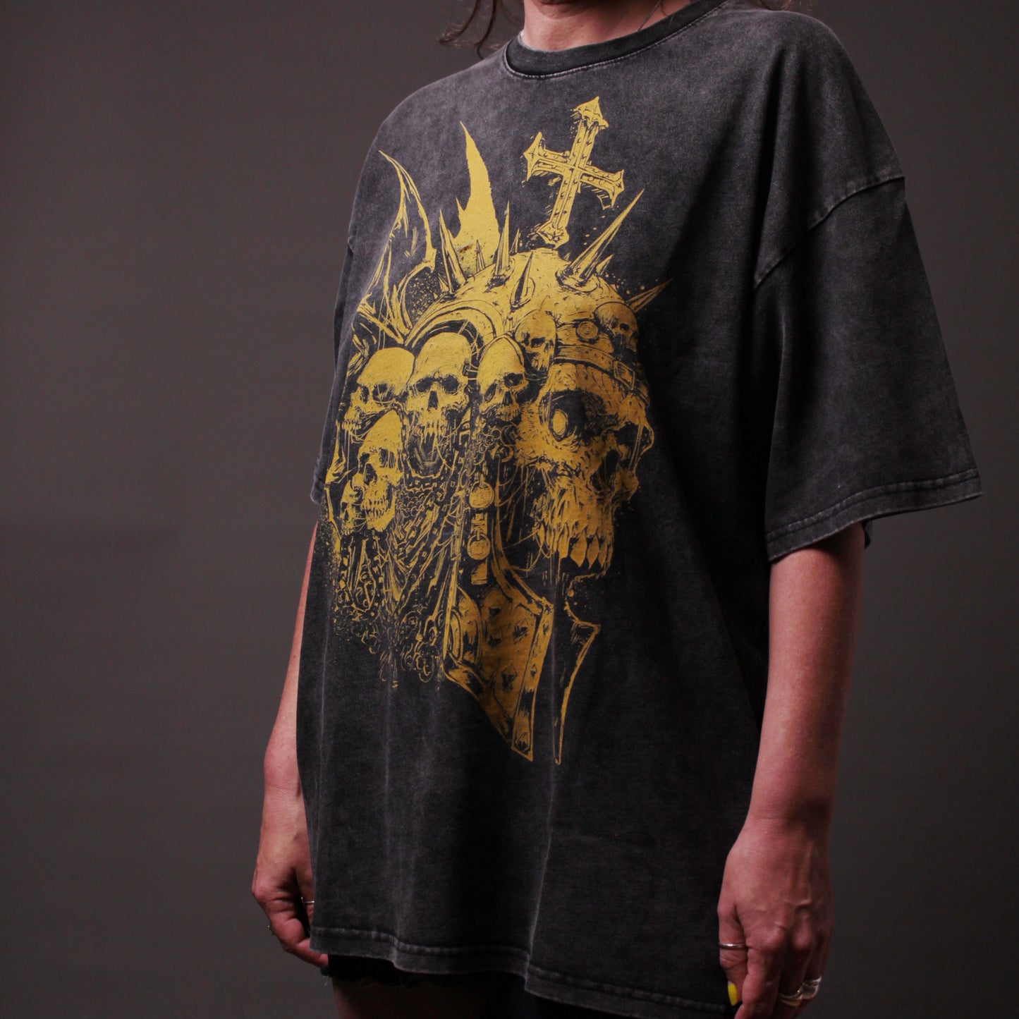 The Berserker White Label Premium Unisex Oversized Acid Wash T-Shirt