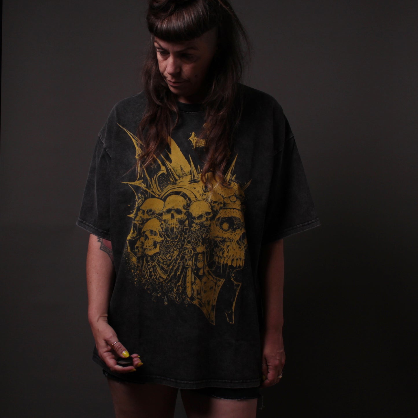The Berserker White Label Premium Unisex Oversized Acid Wash T-Shirt