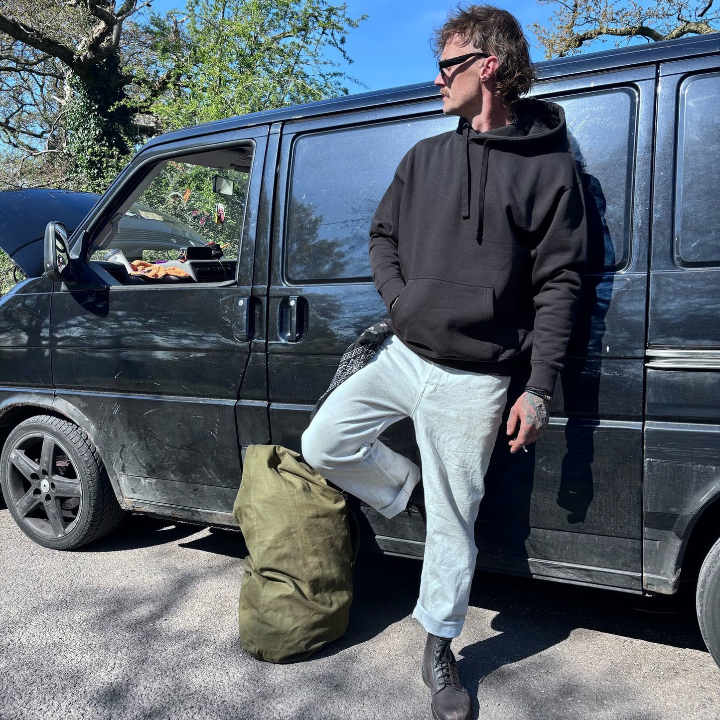 Doom Wizard White Label Premium Unisex Pullover Hoody Goth Edition