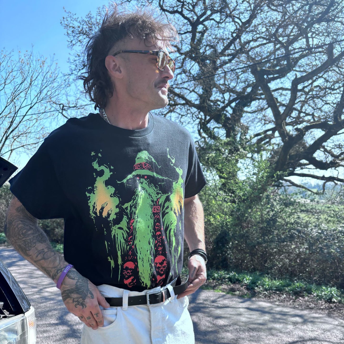 Doom Wizard White Label Classic Unisex T-Shirt Psychedelic Edition