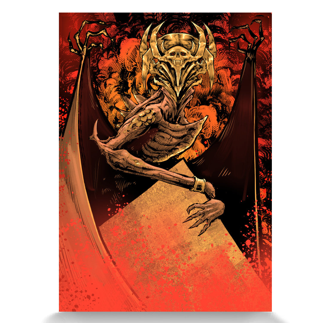 Magic The Gathering, Shefet Archfiend A4 Art Print