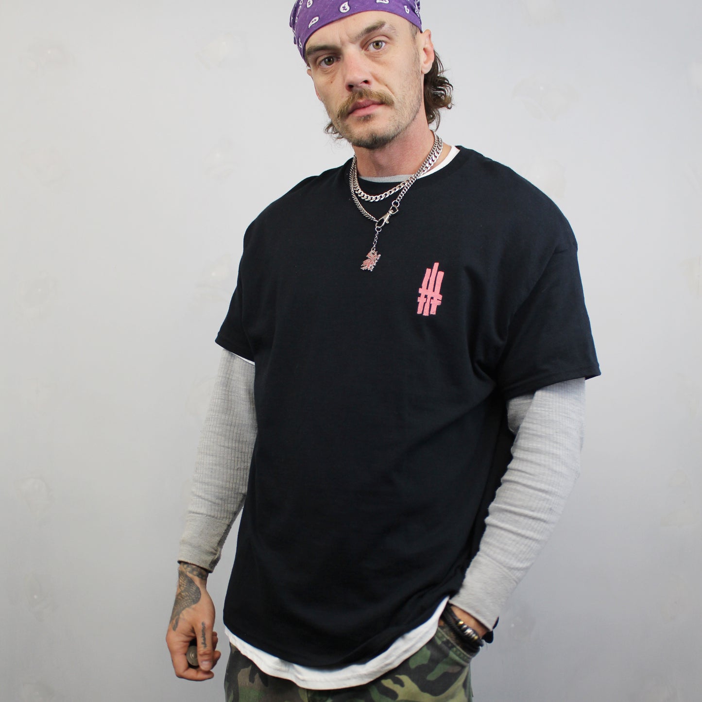 Trasher White Label Classic Unisex T-Shirt with Backprint