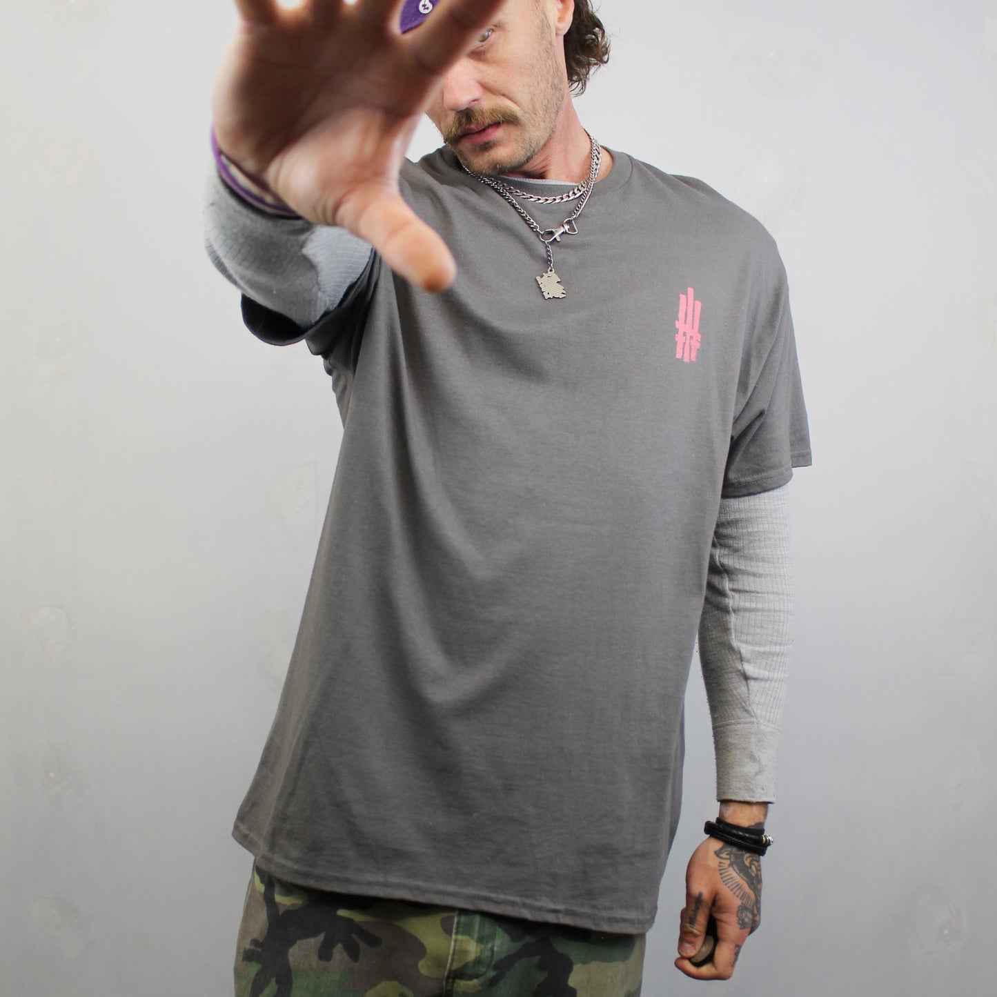 Trasher White Label Classic Unisex T-Shirt with Backprint