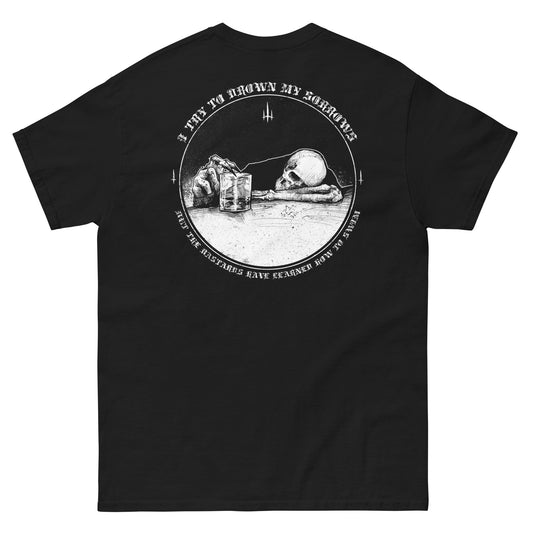 Drown White Label Classic Unisex T-Shirt with Backprint