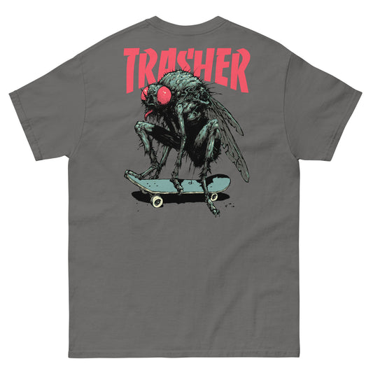 Trasher White Label Classic Unisex T-Shirt with Backprint