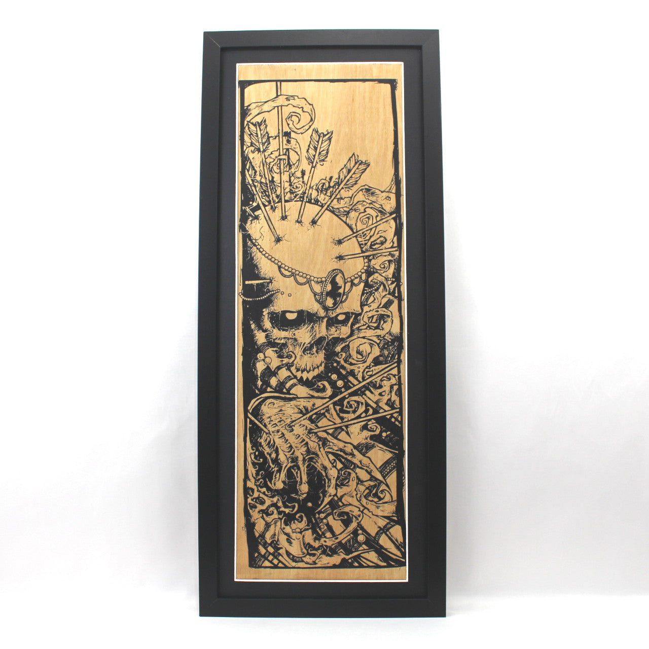 7 Deaths: Laser Etched Wood