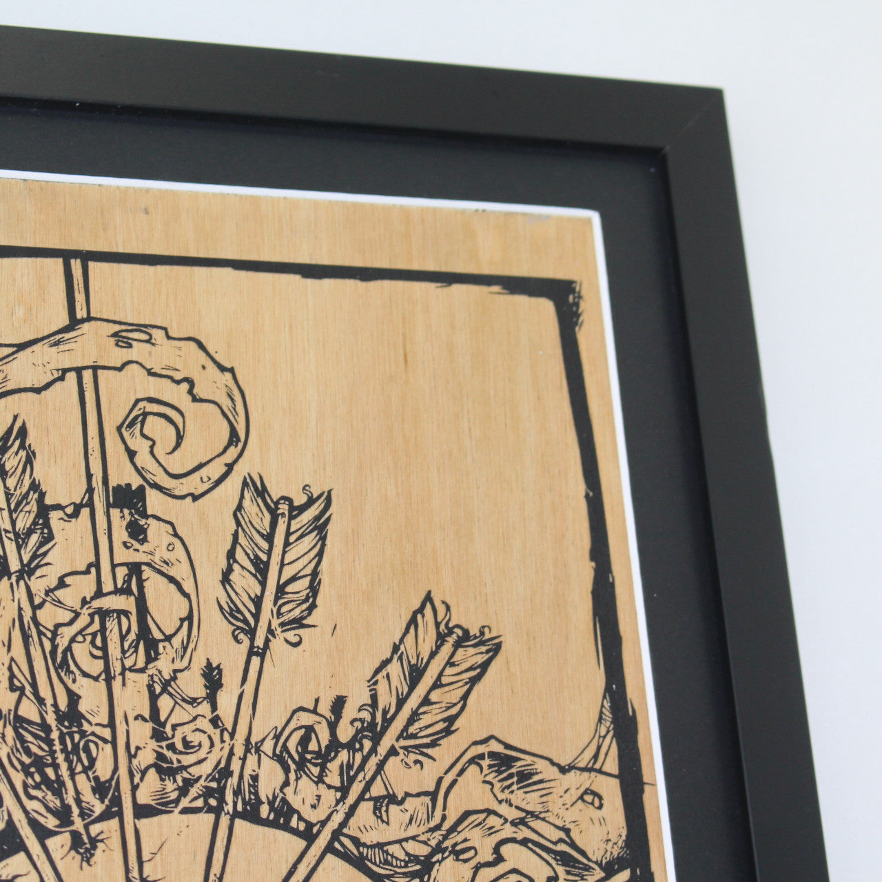 7 Deaths: Laser Etched Wood