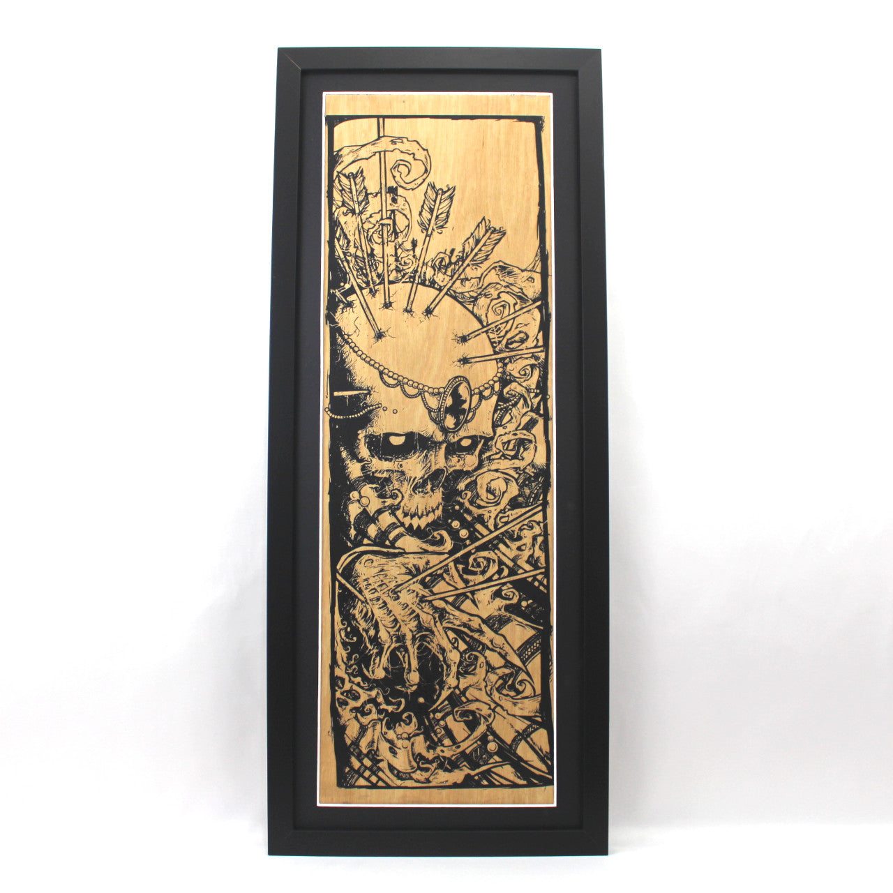 7 Deaths: Laser Etched Wood