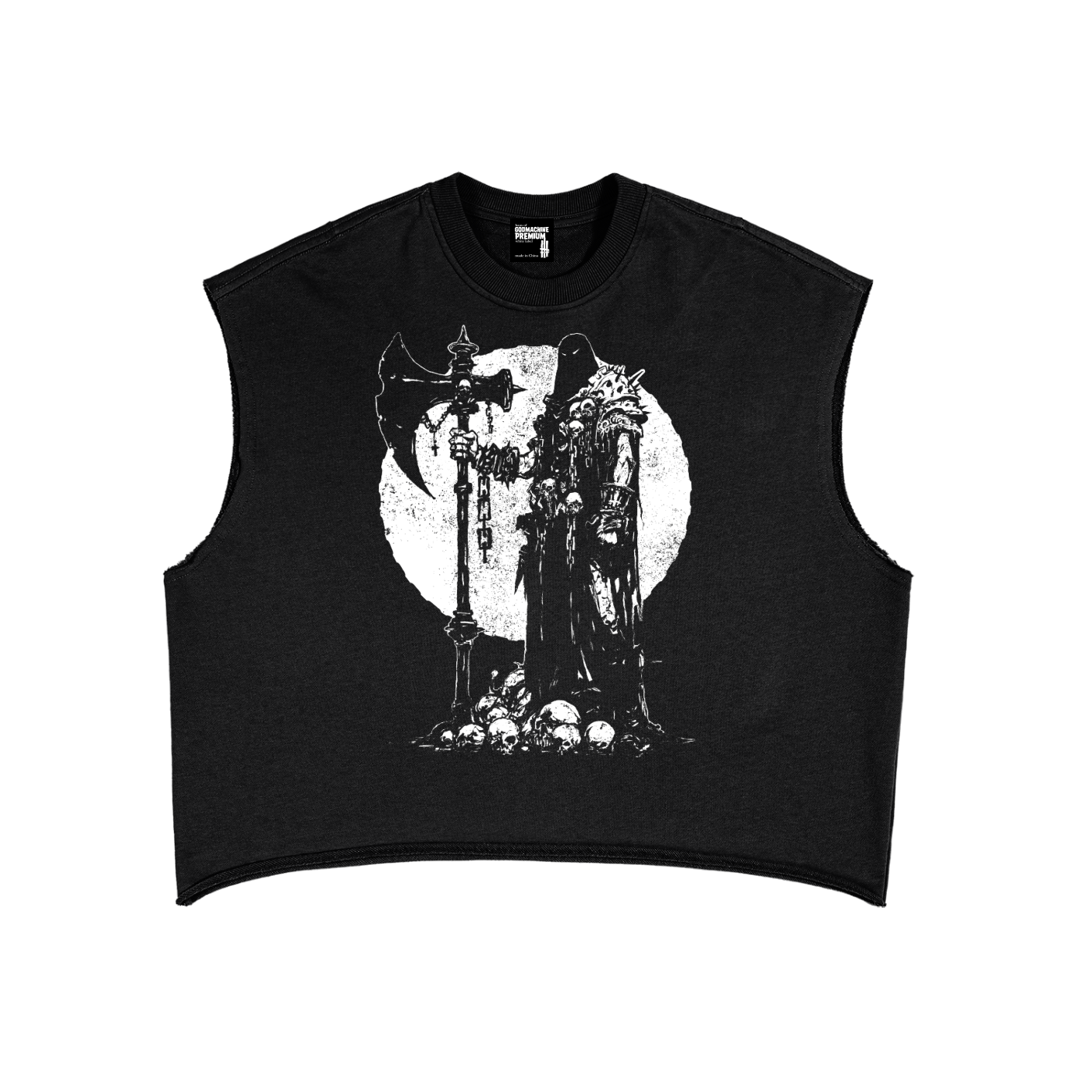 The Executioner White Label Premium Unisex Boxy Crop