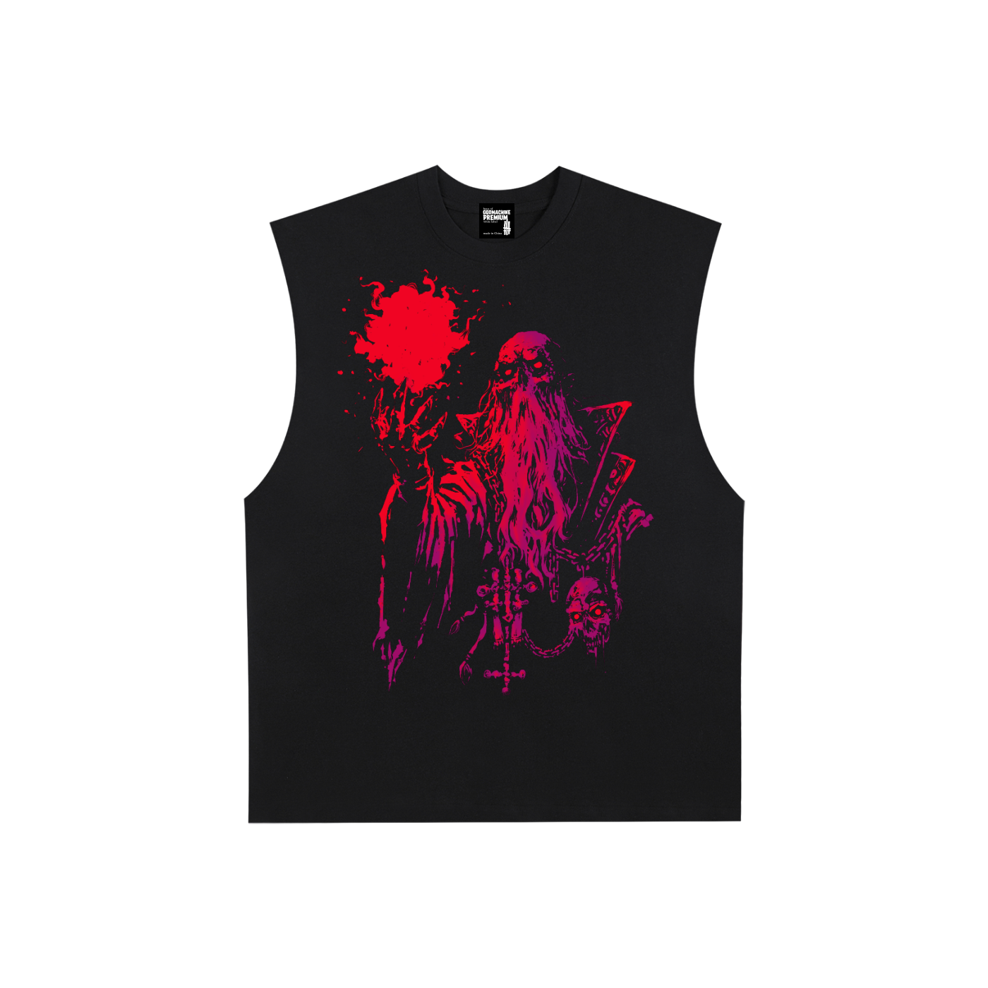 The Seer Premium White Label Raw Edge Cotton Tank Top
