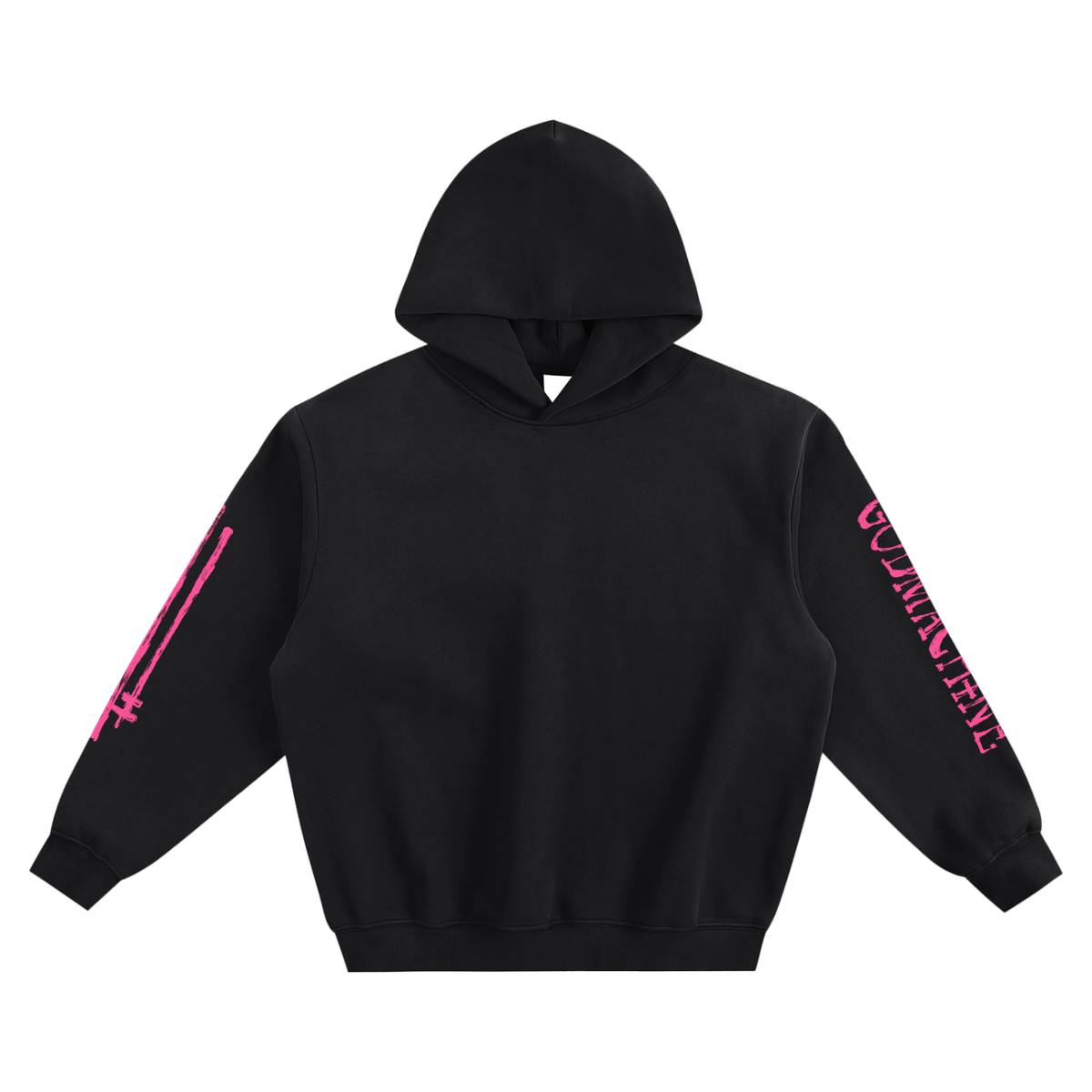 Big Pink Skull Premium Heavyweight Hoody
