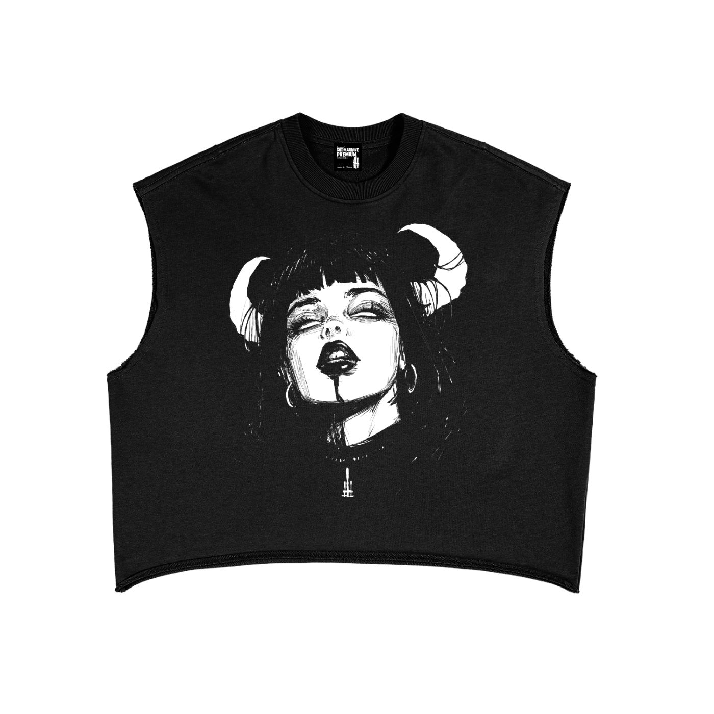 Horny White Label Premium Unisex Boxy Crop