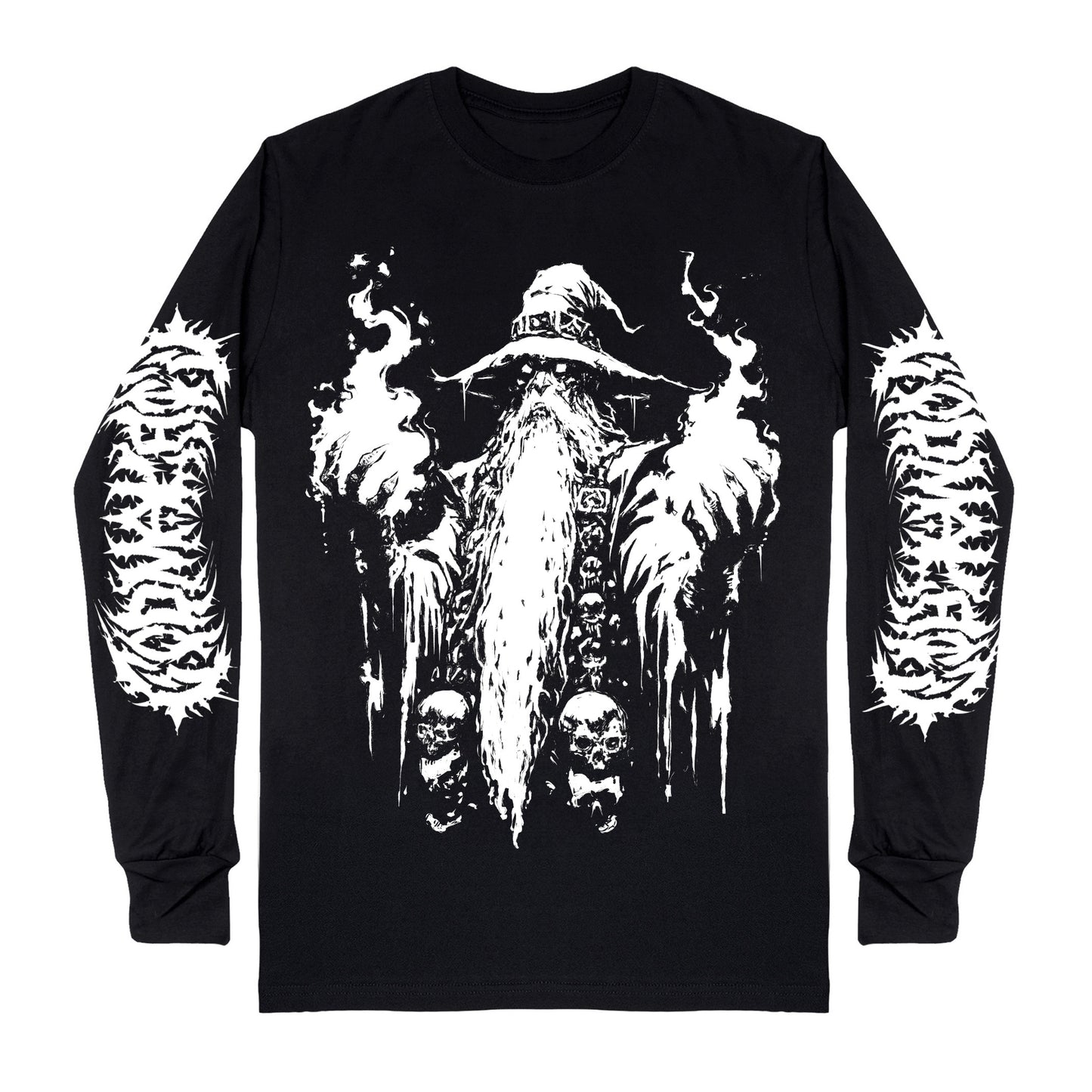 Doom Wizard Classic Unisex Long Sleeve T-Shirt Goth Edition