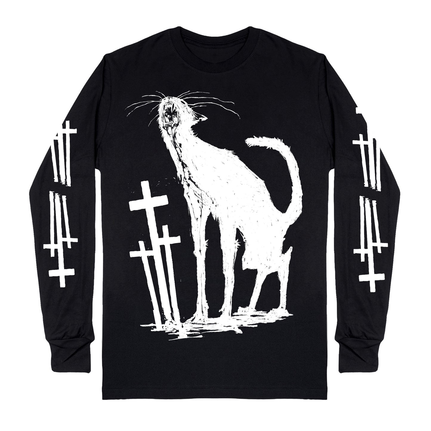El Gato Classic Unisex Long Sleeve T-Shirt: Goth Edition