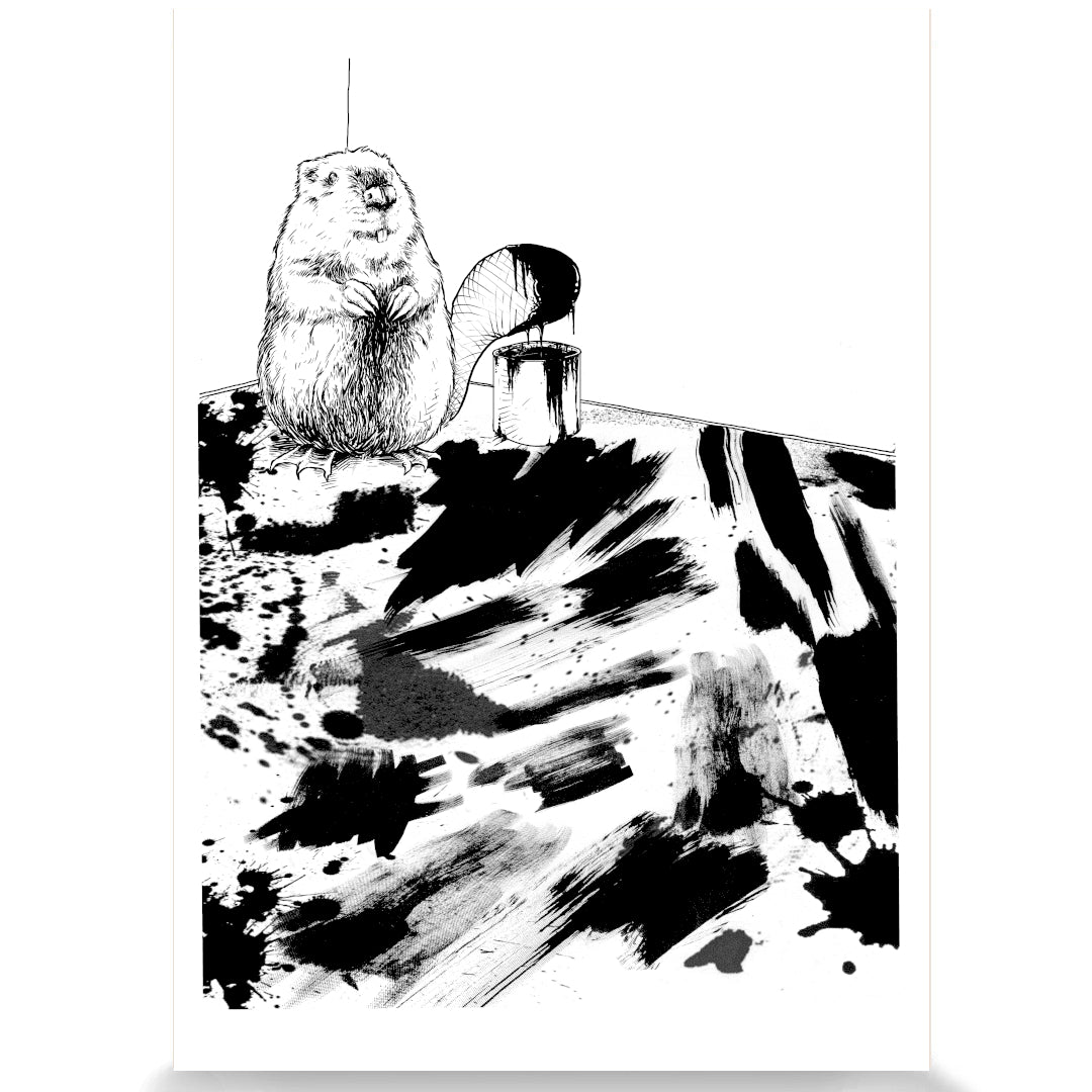 Godmachine goes to a Gig A3 Art Prints