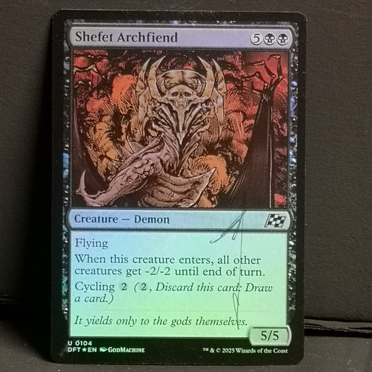 Magic The Gathering, Shefet Archfiend Artist Proofs