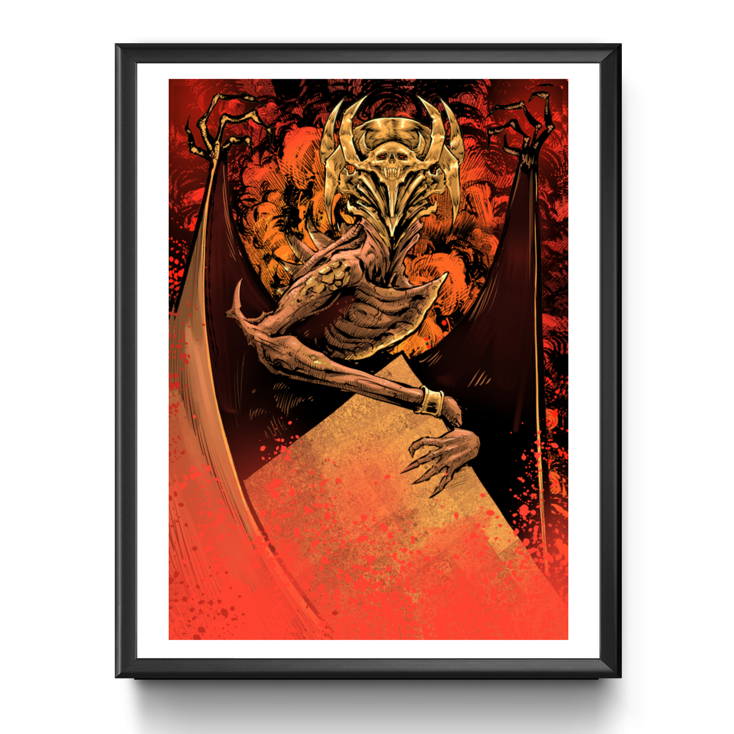 Magic The Gathering, Shefet Archfiend A4 Art Print
