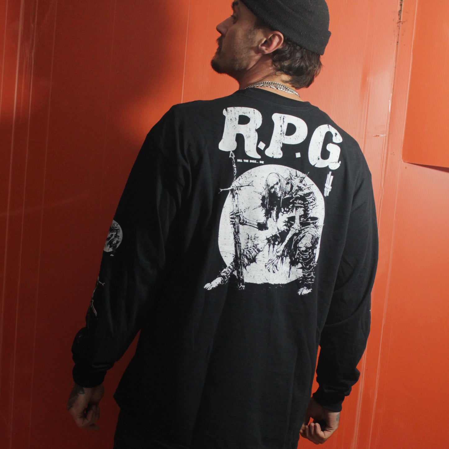 R.P.G Classic Unisex Long Sleeve T-Shirt with Back Print: Goth Edition