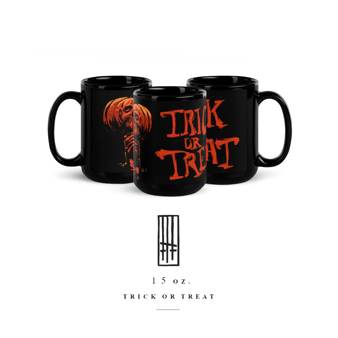 Trick or Treat Mug in Black