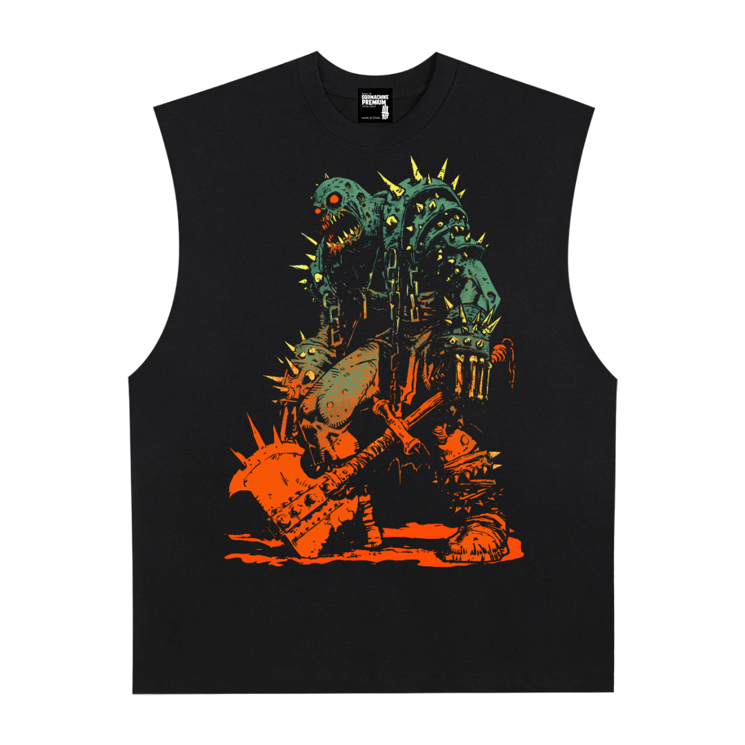 Big Ron Premium White Label Raw Edge Cotton Tank Top