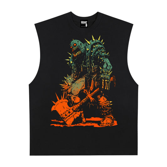 Big Ron Premium White Label Raw Edge Cotton Tank Top