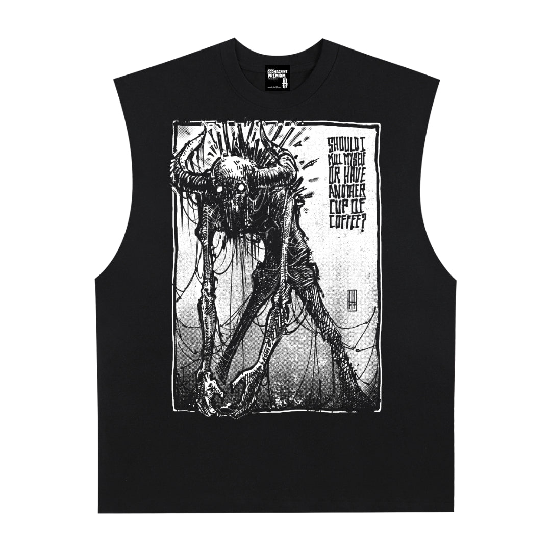 Camus Premium White Label Raw Edge Cotton Tank Top