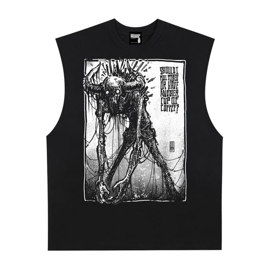 Camus Premium White Label Raw Edge Cotton Tank Top