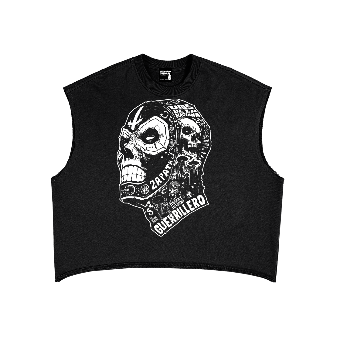 Luchador White Label Premium Unisex Boxy Crop