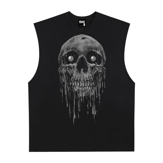 Fall Apart Premium White Label Raw Edge Cotton Tank Top