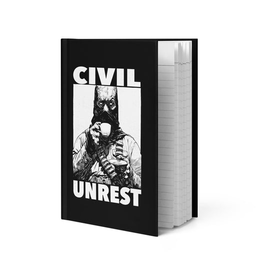 Civil Unrest White Label Hardcover Notebook
