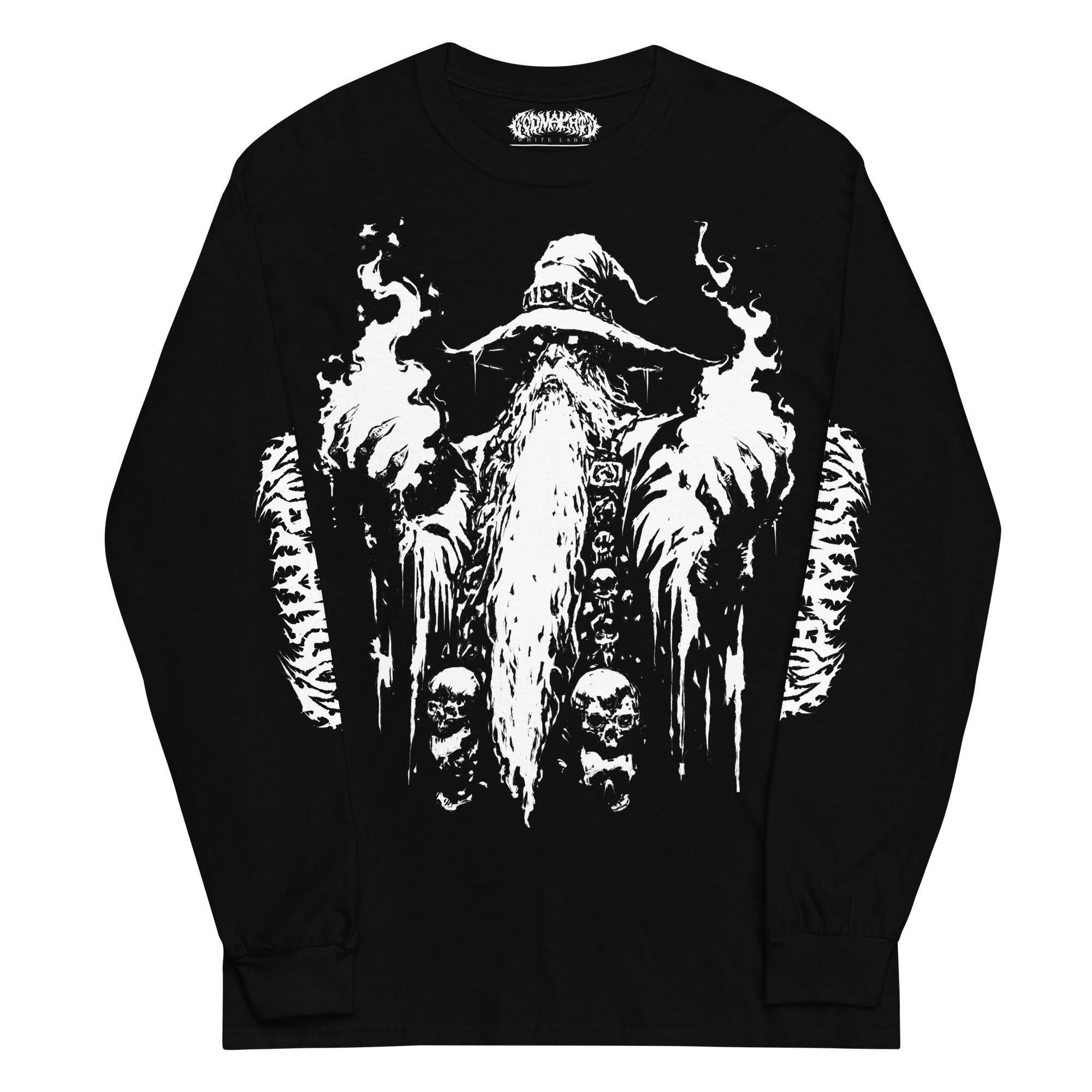 Doom Wizard White Label Classic Unisex Long Sleeve T-Shirt Goth