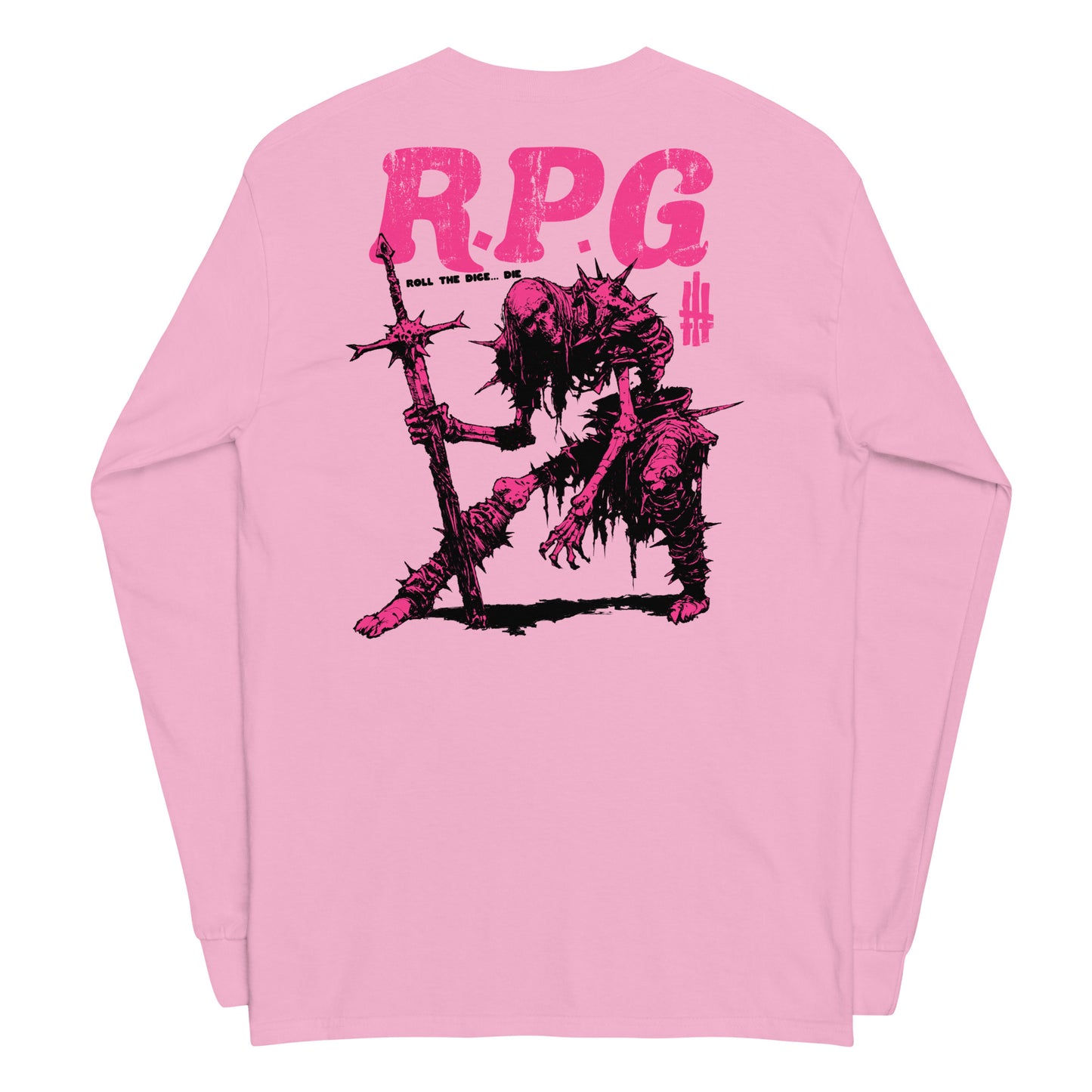 R.P.G Classic Unisex Long Sleeve T-Shirt with Backprint