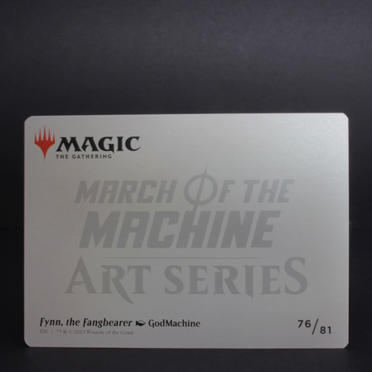 Magic The Gathering, Fynn The Fangbearer Artist Proofs