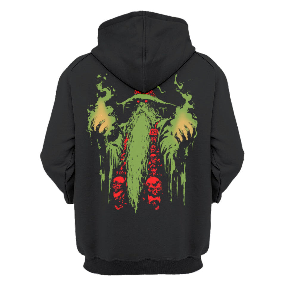 Doom Wizard Premium White Label Unisex Pullover Hoody Psychedelic Edition