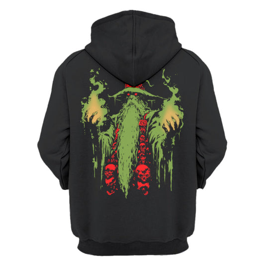 Doom Wizard Premium White Label Unisex Pullover Hoody Psychedelic Edition