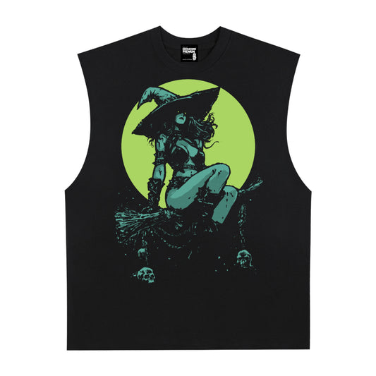 Ride or Die Premium White Label Raw Edge Cotton Tank Top