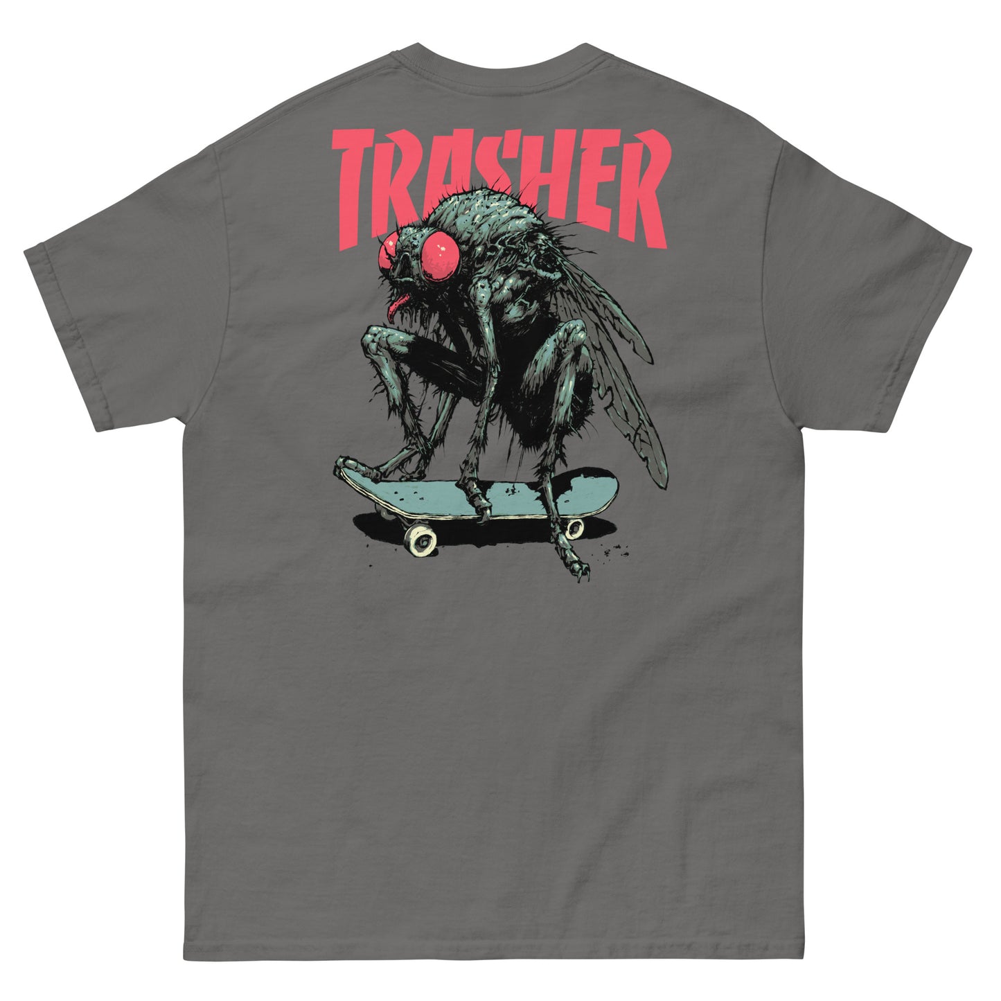 Trasher White Label Classic Unisex T-Shirt with Backprint