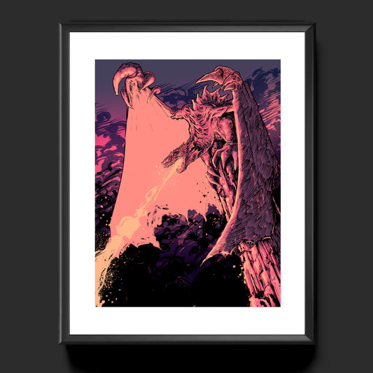 Magic The Gathering, Bogardan Hellkite A4 Art Print
