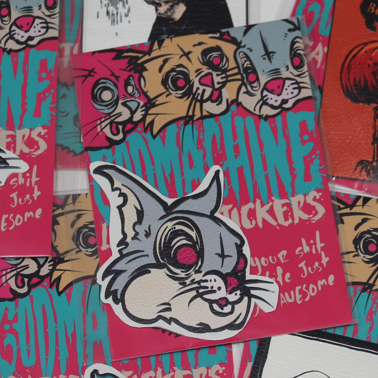 Leather Look Sticker Patch Assorted Designs