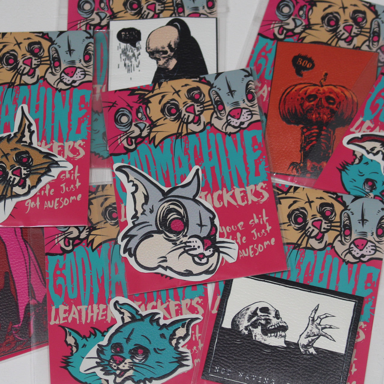 Leather Look Sticker Patch Assorted Designs