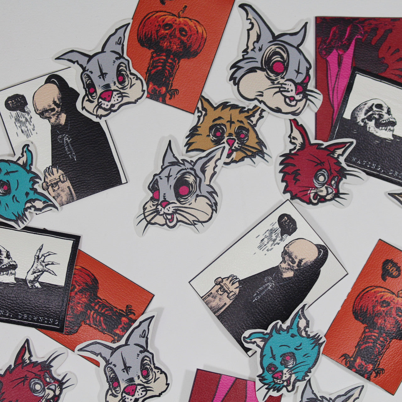 Leather Look Sticker Patch Assorted Designs