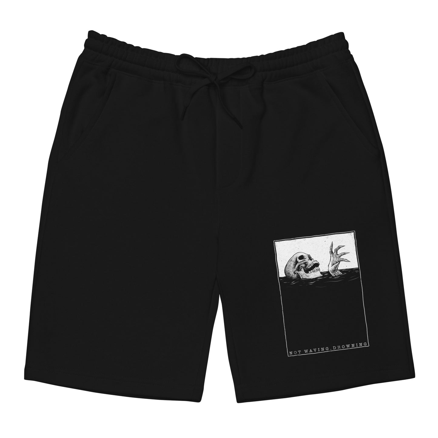 Not Waving, Drowning White Label Premium Unisex Shorts